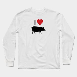 I love Lechon Pork Porchetta Long Sleeve T-Shirt